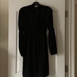Black peasant dress